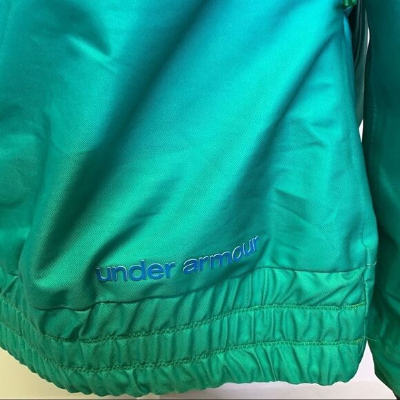 EUC Womens Under Armour Coldgear Fader Blue Green Ombre Ski Jacket Coat Medium - Picture 9 of 12